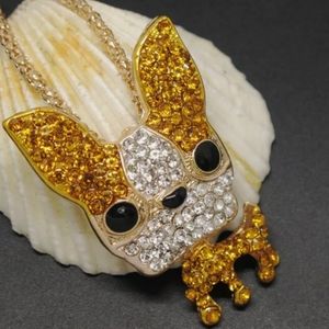 NWOT-Crystal, Puppy Dog, Pendant Necklace